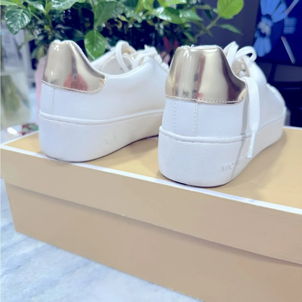 MICHAEL KORS
Poppy Two-Tone Faux Leather Sneaker - Picture 4 of 5